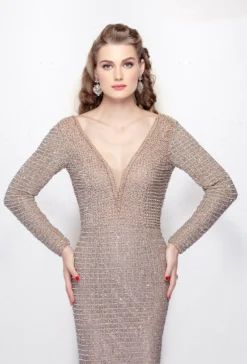 Primavera Couture Style #1961 -Anna Dress Sales 1961 blush 1.2000 scaled