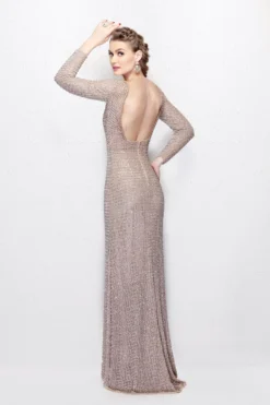 Primavera Couture Style #1961 -Anna Dress Sales 1961 blush 2.2000 scaled