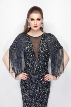 Primavera Couture Style #1968 -Anna Dress Sales 1968 charcoal2.2000 scaled