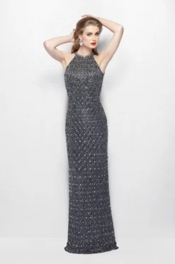 Primavera Couture Style #1974 -Anna Dress Sales 1974 charcoal1.2000 scaled