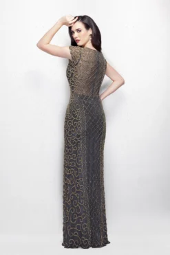 Primavera Couture Style #1976 8 Primavera Couture Style #1976 -Anna Dress Sales 1976 charcoalgold3.2000 scaled