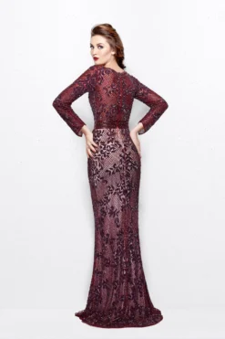 Primavera Couture Style #1990 -Anna Dress Sales 1990 eggplant3.2000 scaled