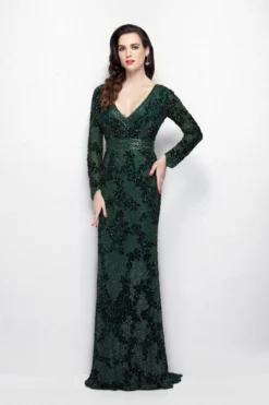 Primavera Couture Style #1990 -Anna Dress Sales 1990 forestgreen1.2000 scaled