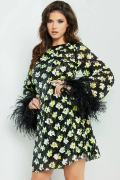 Jovani Style #220760 -Anna Dress Sales 220760 blackmulti 6.2000 scaled