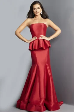 Jovani Style #22584 5 Jovani Style #22584 -Anna Dress Sales 22584 peplum skirt strapless dress 03.1022.2000