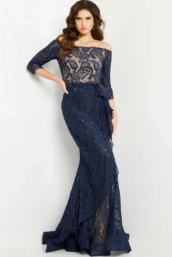 Jovani Style #23811 9 Jovani Style #23811 -Anna Dress Sales 23811 navy 13.2000 scaled