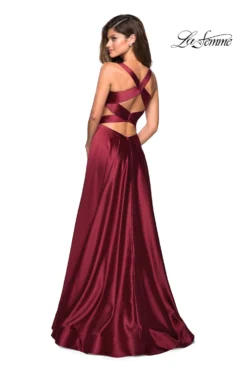 La Femme Style #27487 -Anna Dress Sales 27487 deepred b.2000 scaled