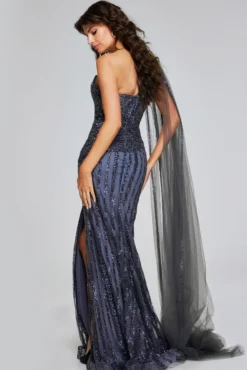Jovani Style #39386 -Anna Dress Sales 39386 gunmetal 31.2000 scaled
