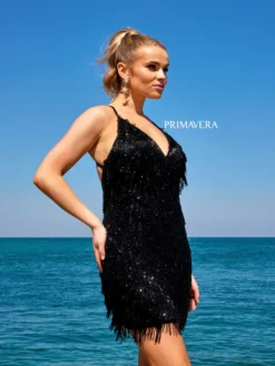 Primavera Couture Style #4019 -Anna Dress Sales 4019 black 2.2000 scaled