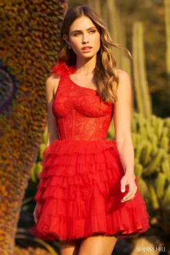 Sherri Hill Style #55255 -Anna Dress Sales 55255 red 52092.2000 scaled