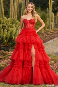 Sherri Hill Style #55682 -Anna Dress Sales 55682 red 52269.2000 scaled