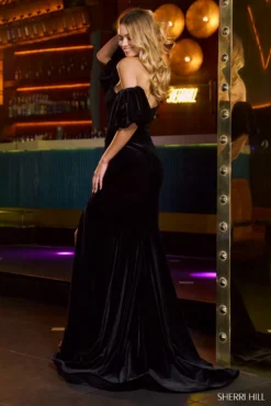 Sherri Hill Style #55764 -Anna Dress Sales 55764 black 52196.2000 scaled