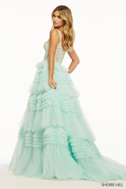 Sherri Hill Style #56019 -Anna Dress Sales 56019 light green 53111.2000 scaled